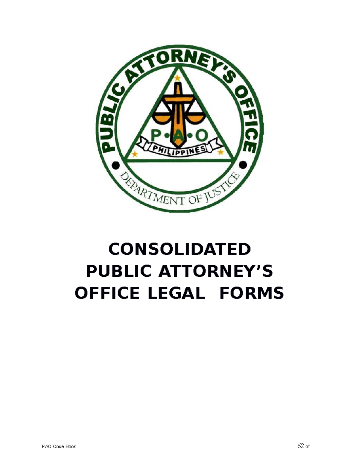 Consolidated Public Attorney’S Office Legal Forms v1 0 CONSOLIDATED