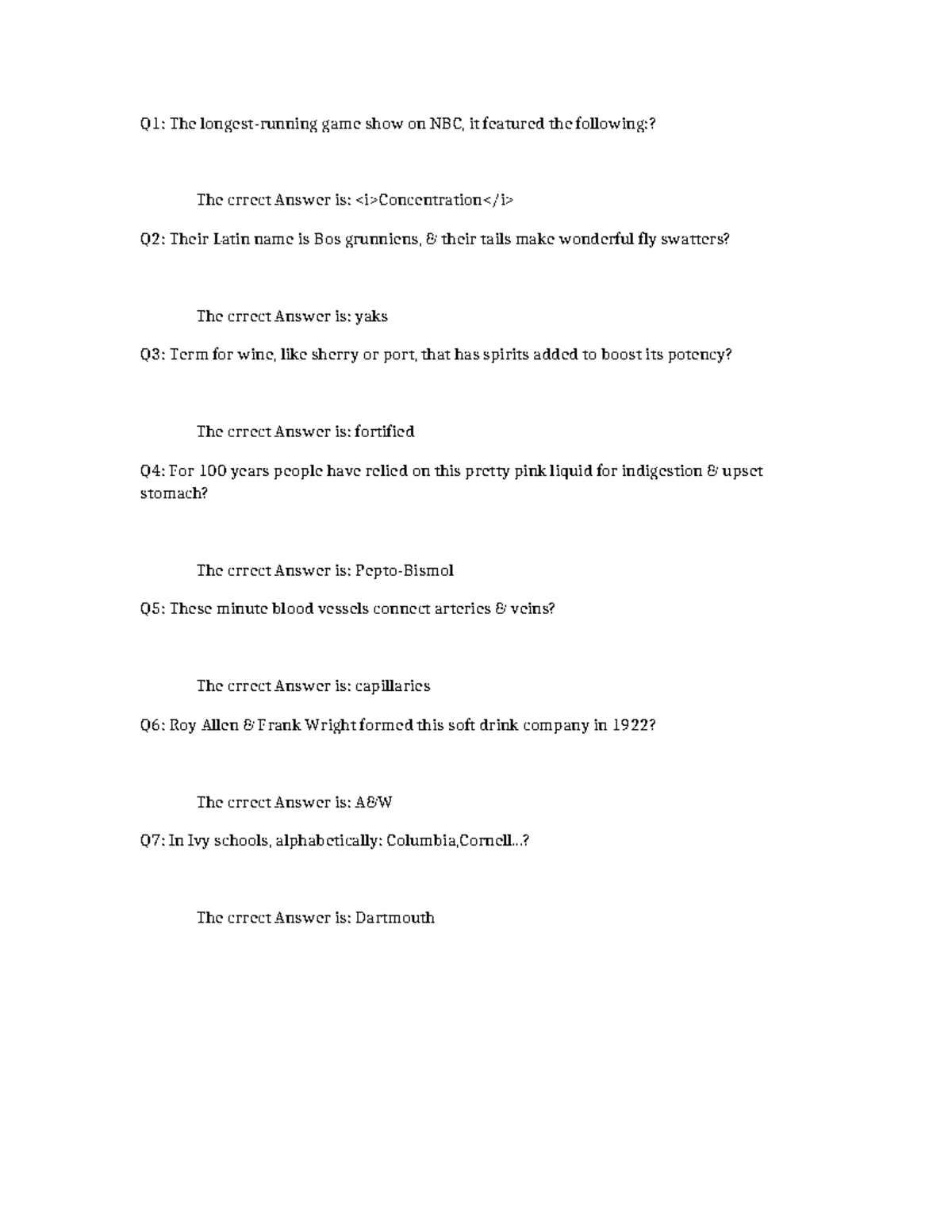 5 Solutions for FBTQ mechanic Q1 The longestrunning game show on