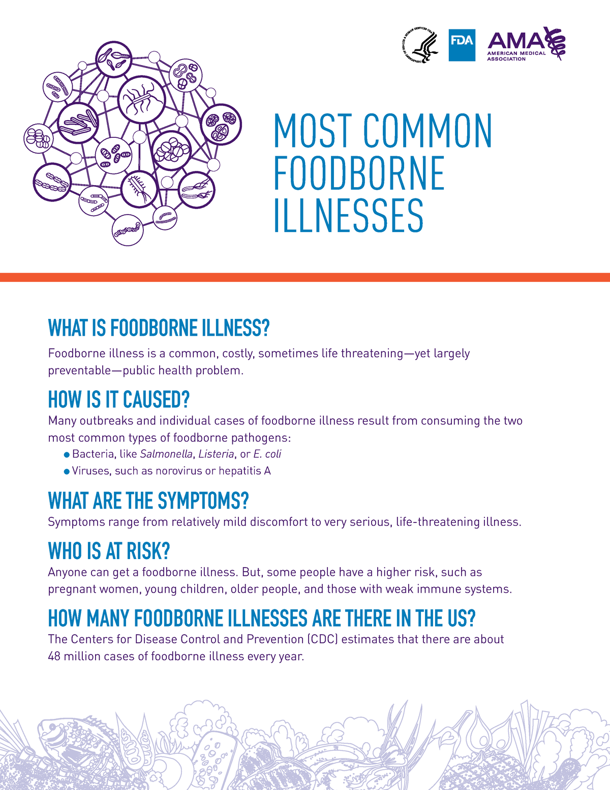 Most Common Foodborne Illnesses (PDF) - WHAT IS FOODBORNE ILLNESS ...