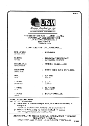 BMIG1023 Assignment - FAKULTI TEKNOLOGI DAN KEJURUTERAAN INDUSTRI DAN ...
