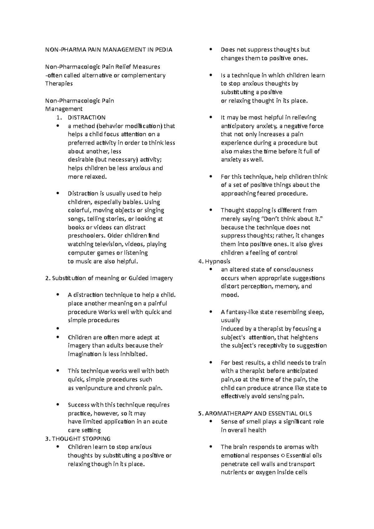 NCM- Pedia- Final - NON-PHARMA PAIN MANAGEMENT IN PEDIA Non ...