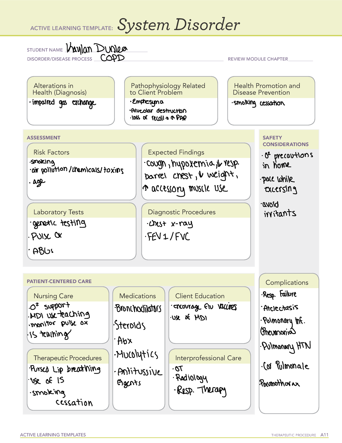 Active Learning Template sys Dis COPD & HF - ACTIVE LEARNING TEMPLATES ...