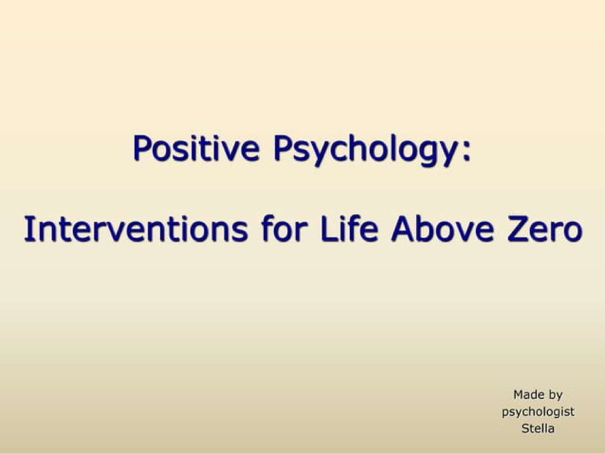 positive psychology thesis topics