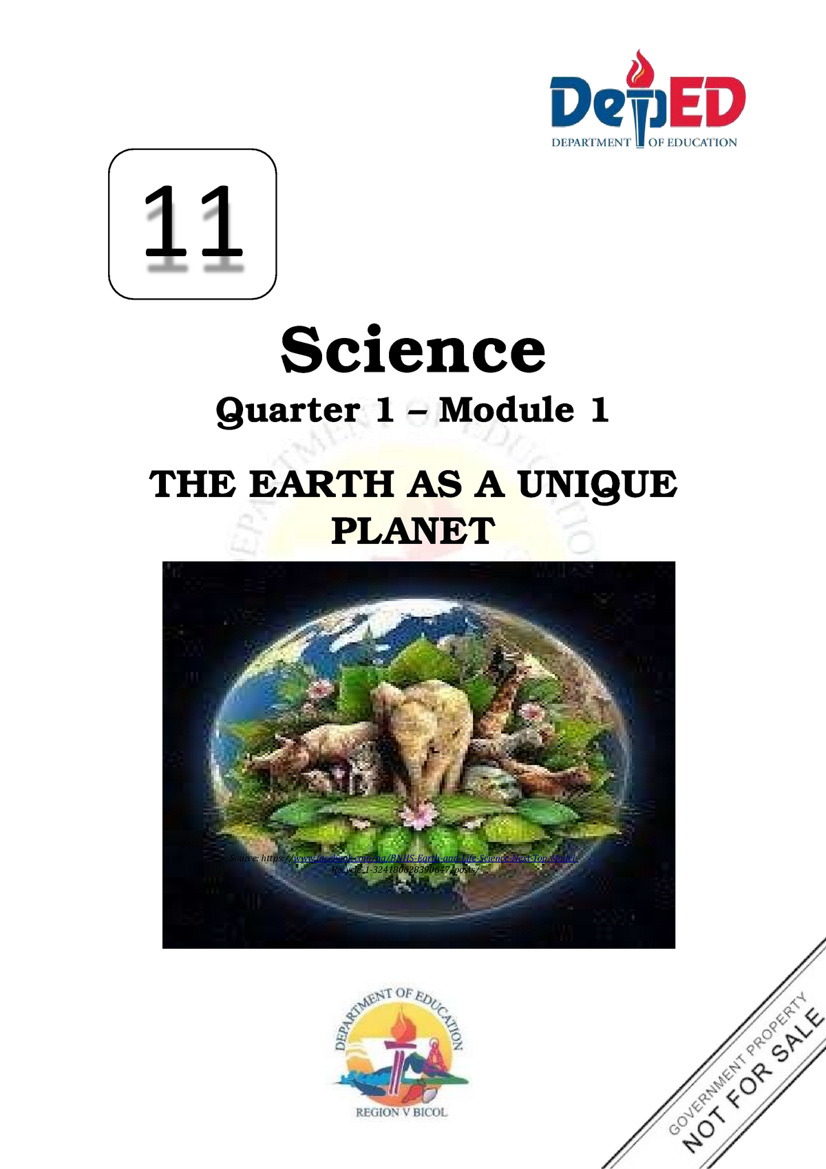 1 Core Subject Science 11 Earth Life Science Q1 Module 1183fjjjkfdds Fgjjds Dgjj Fhjjyff 5205
