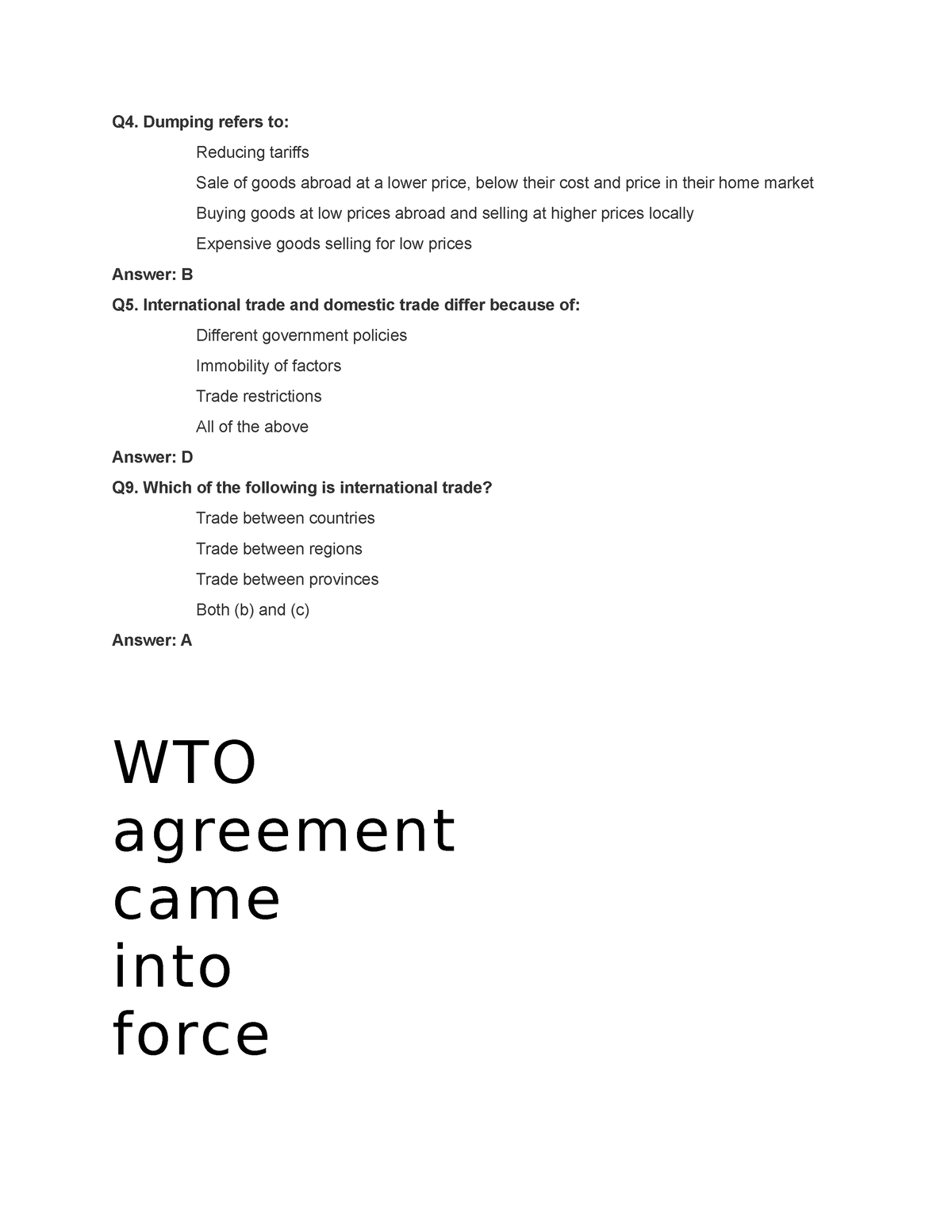 quiz-raw-afklsdjfklsdjfkjs-q4-dumping-refers-to-reducing-tariffs