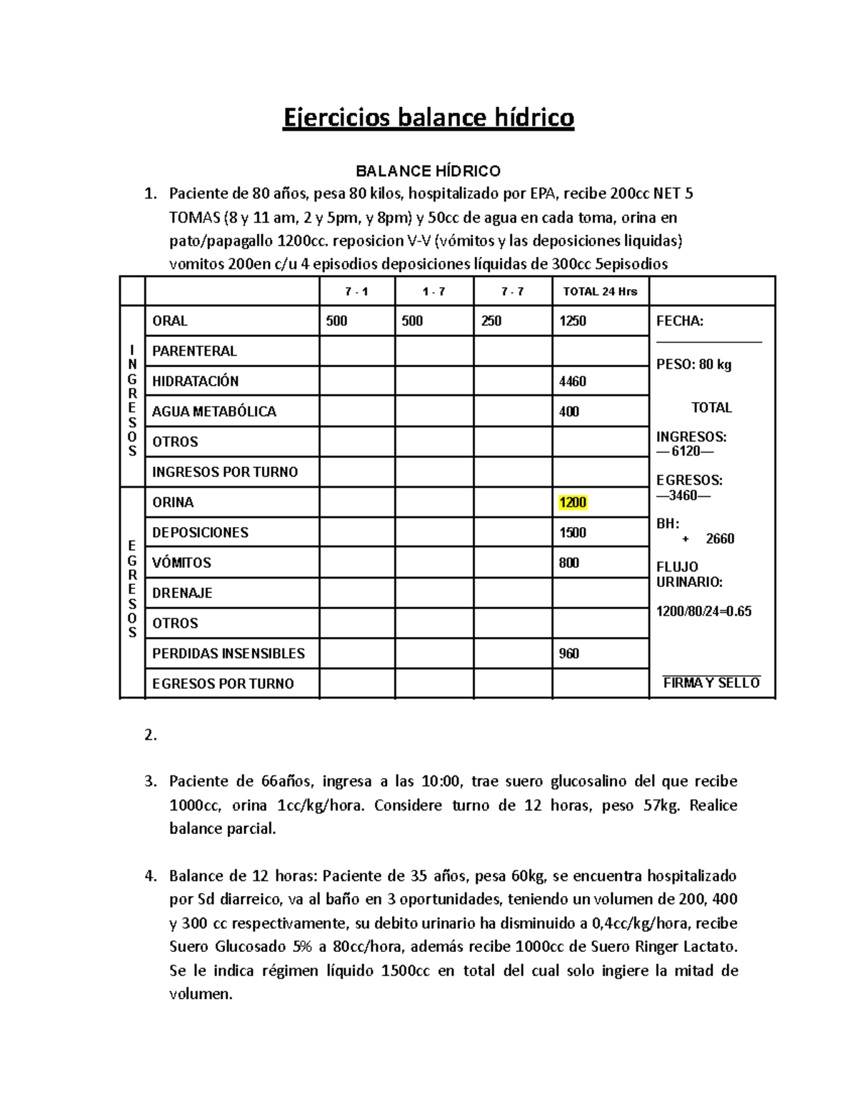 Ejercicios Balance Hc Addrico Ejercicios Balance H Drico Balance