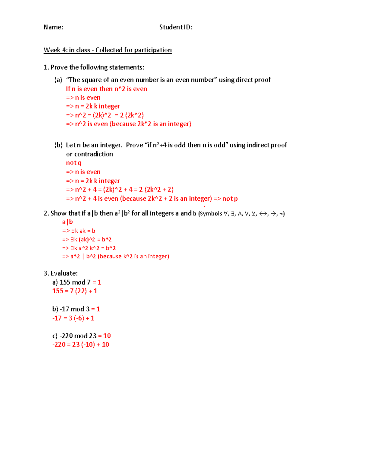 Inclass 4 solns - Topics Explained - MACM 101 - SFU - Studocu