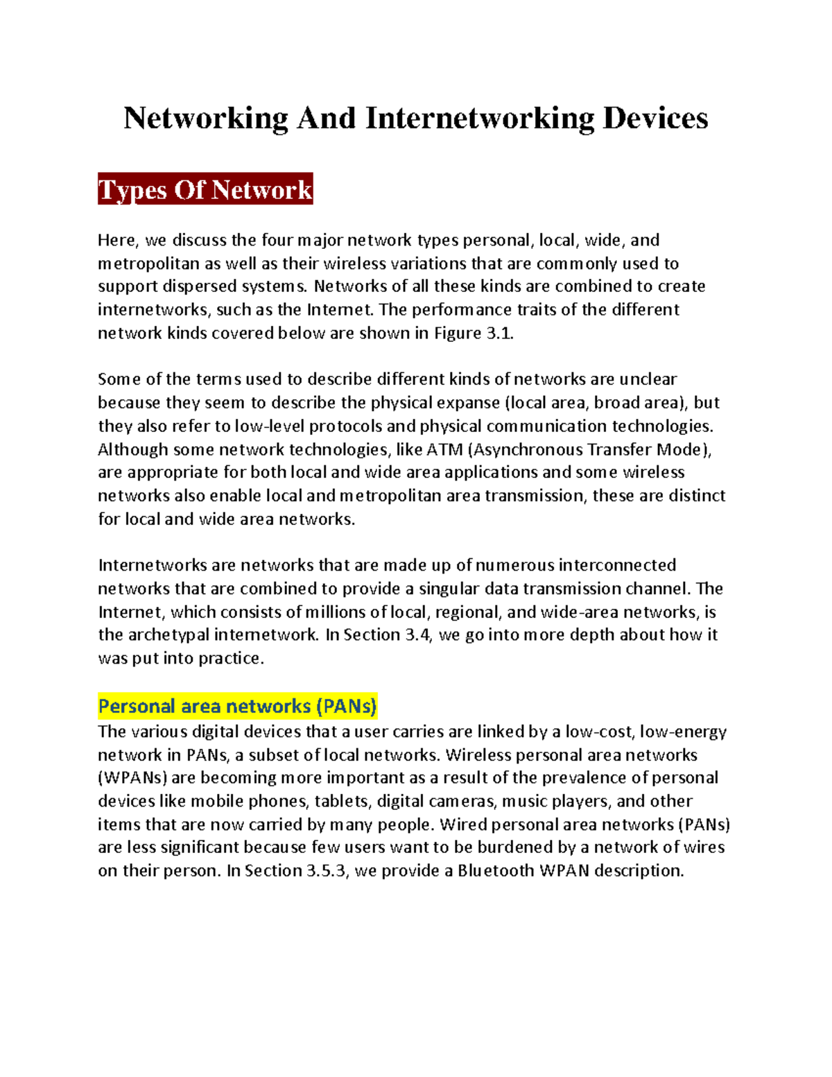 Types Of Network P1 - Distributed Computing - Networking And ...