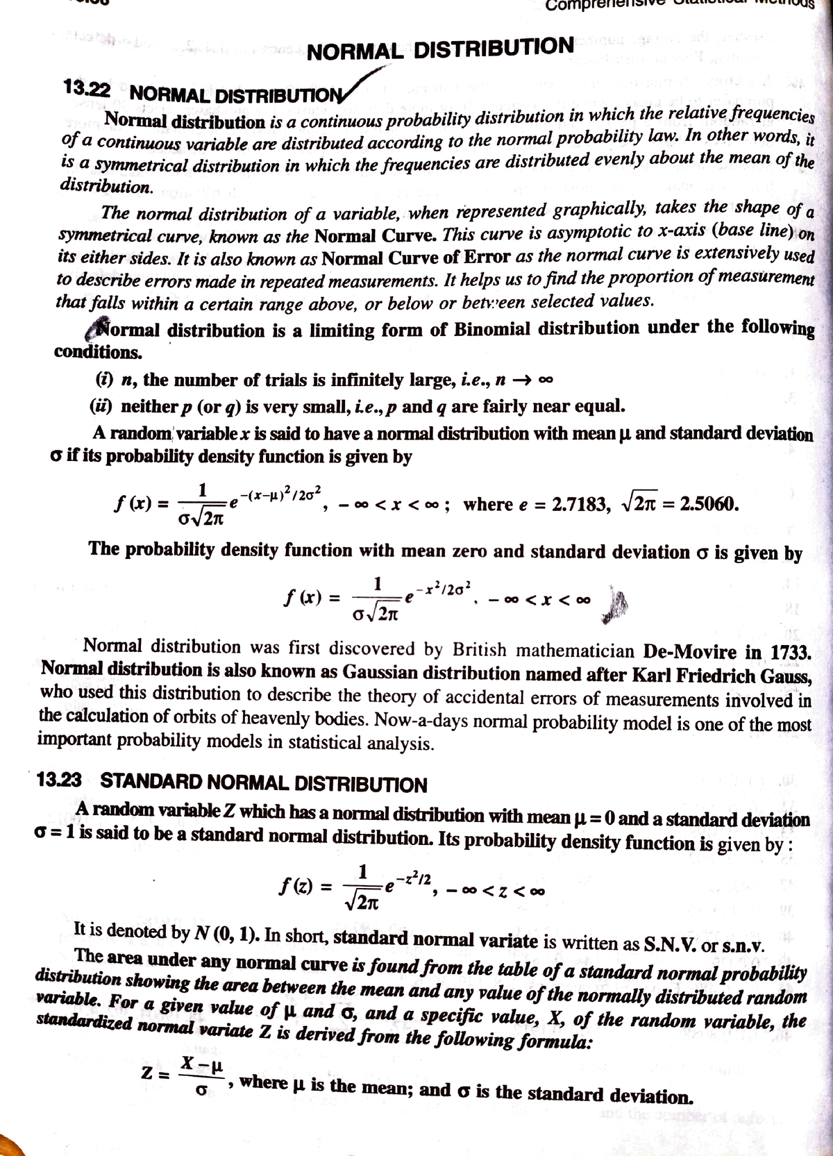 Normal Distributionn - Mathematics 4 - Studocu