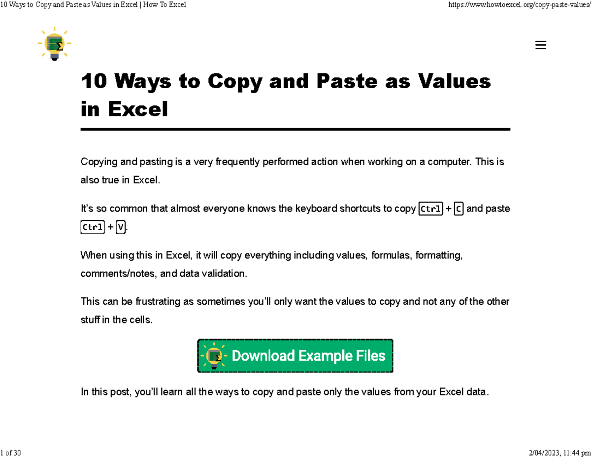 10-ways-to-copy-and-paste-as-values-in-excel-how-to-excel-10-ways-to