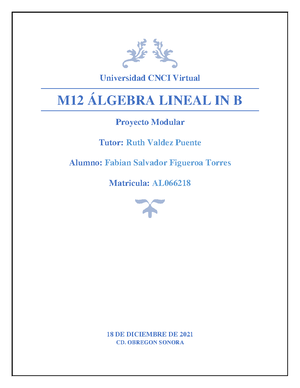 Algebra Lineal Actividad 1 - Álgebra Lineal - Studocu