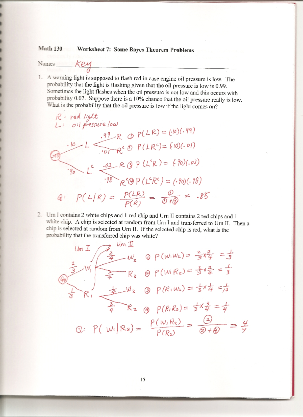 Bayes Theorem Worksheet - BUS 232 - Studocu