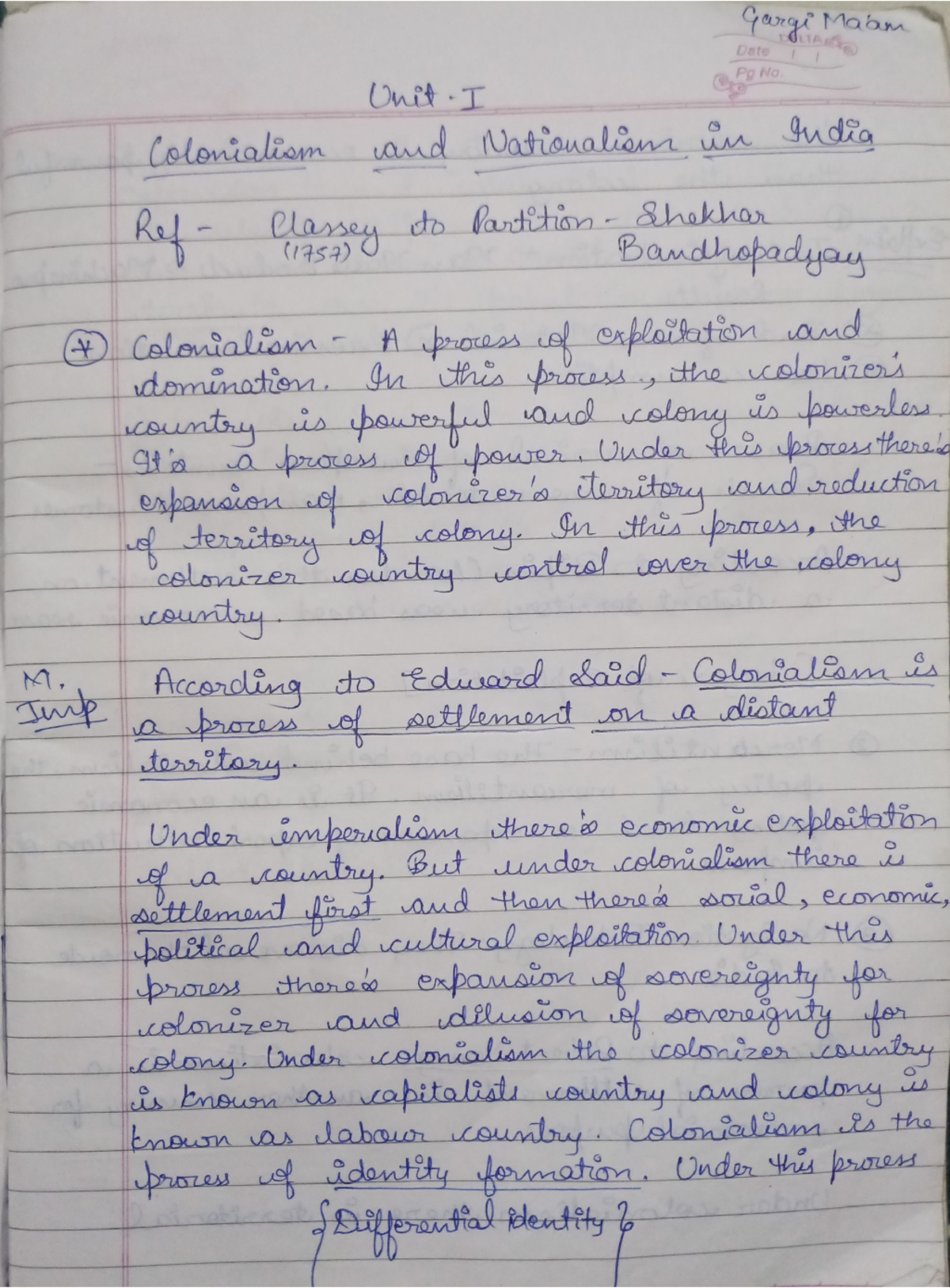 Colonialism - BA Honours Political Science - Studocu