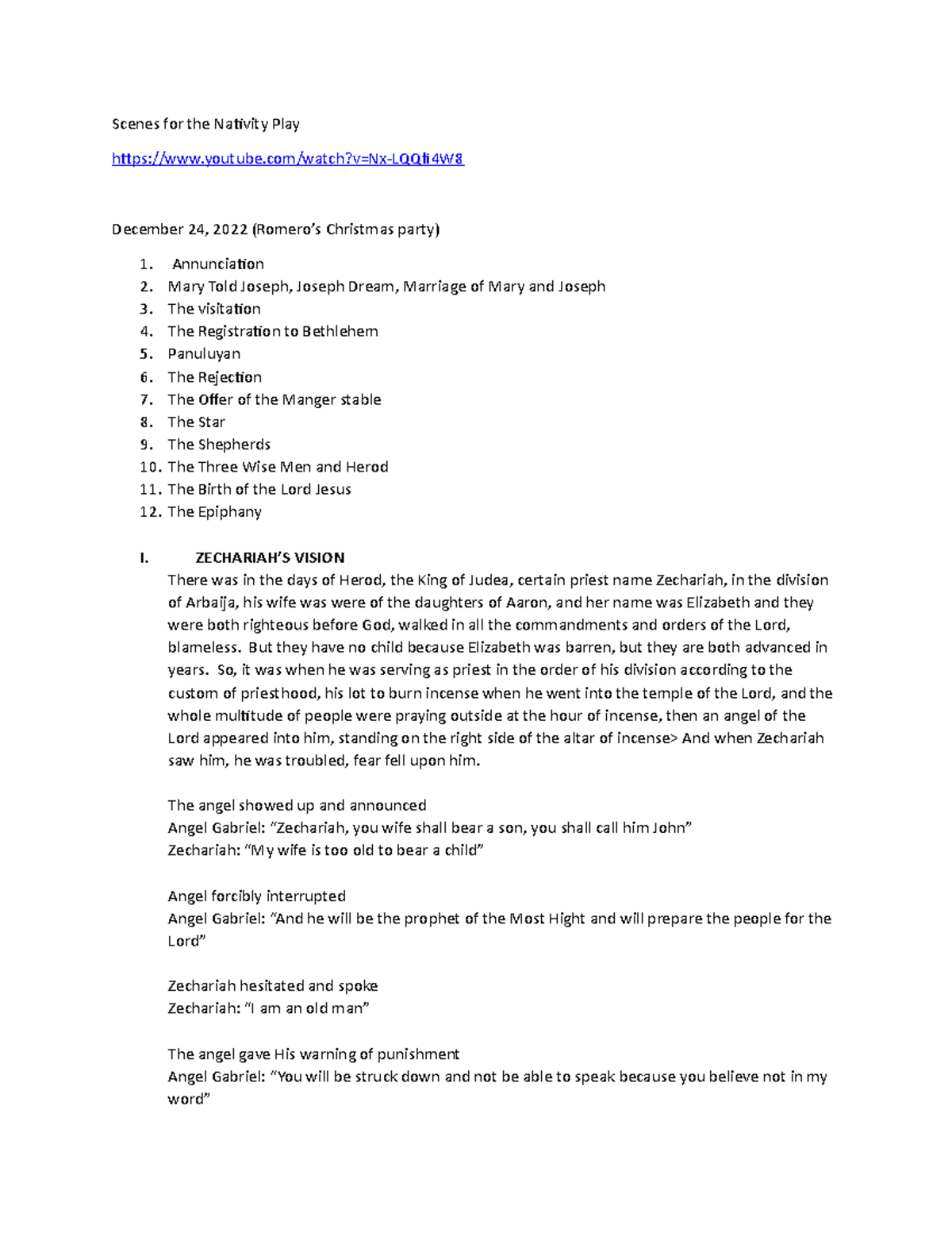 8Scenes for the Nativity Play Scenes for the Nativity Play youtube