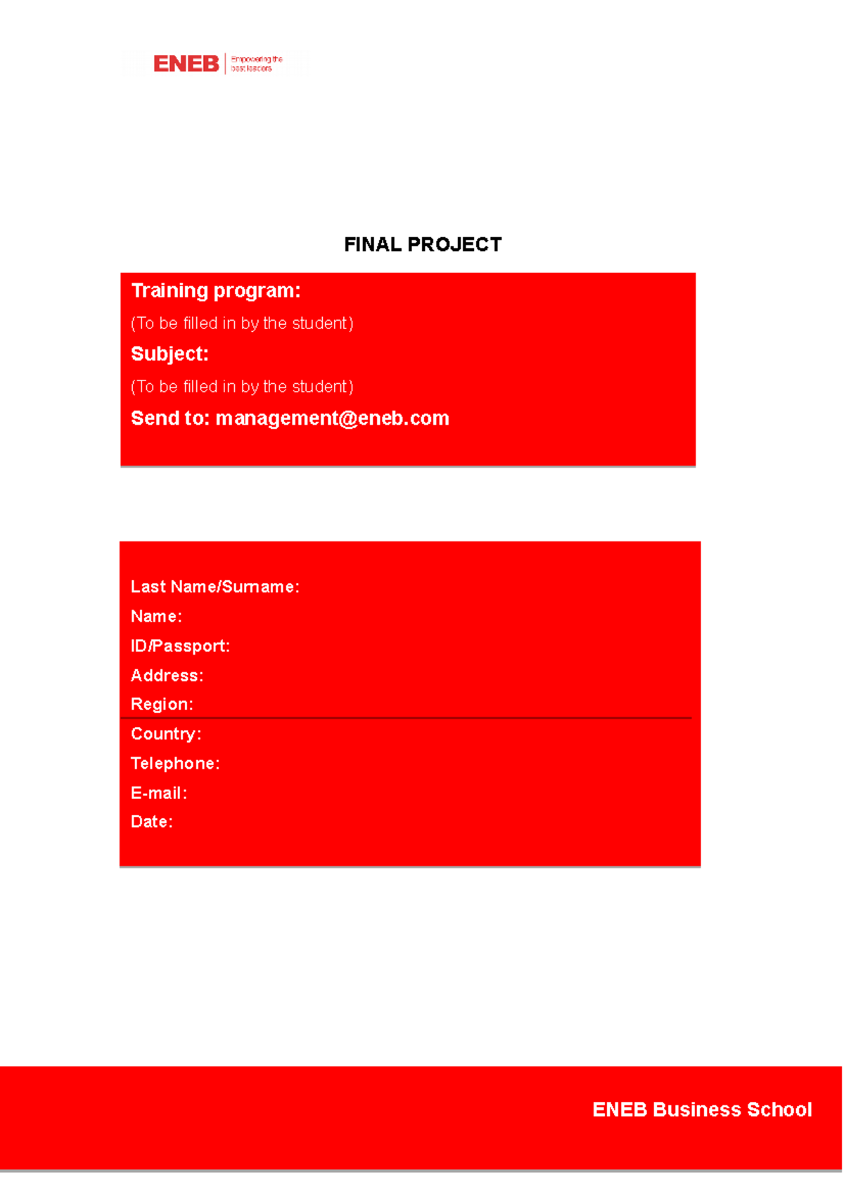 Final Project Strategic Management Requirements - FINAL PROJECT ...