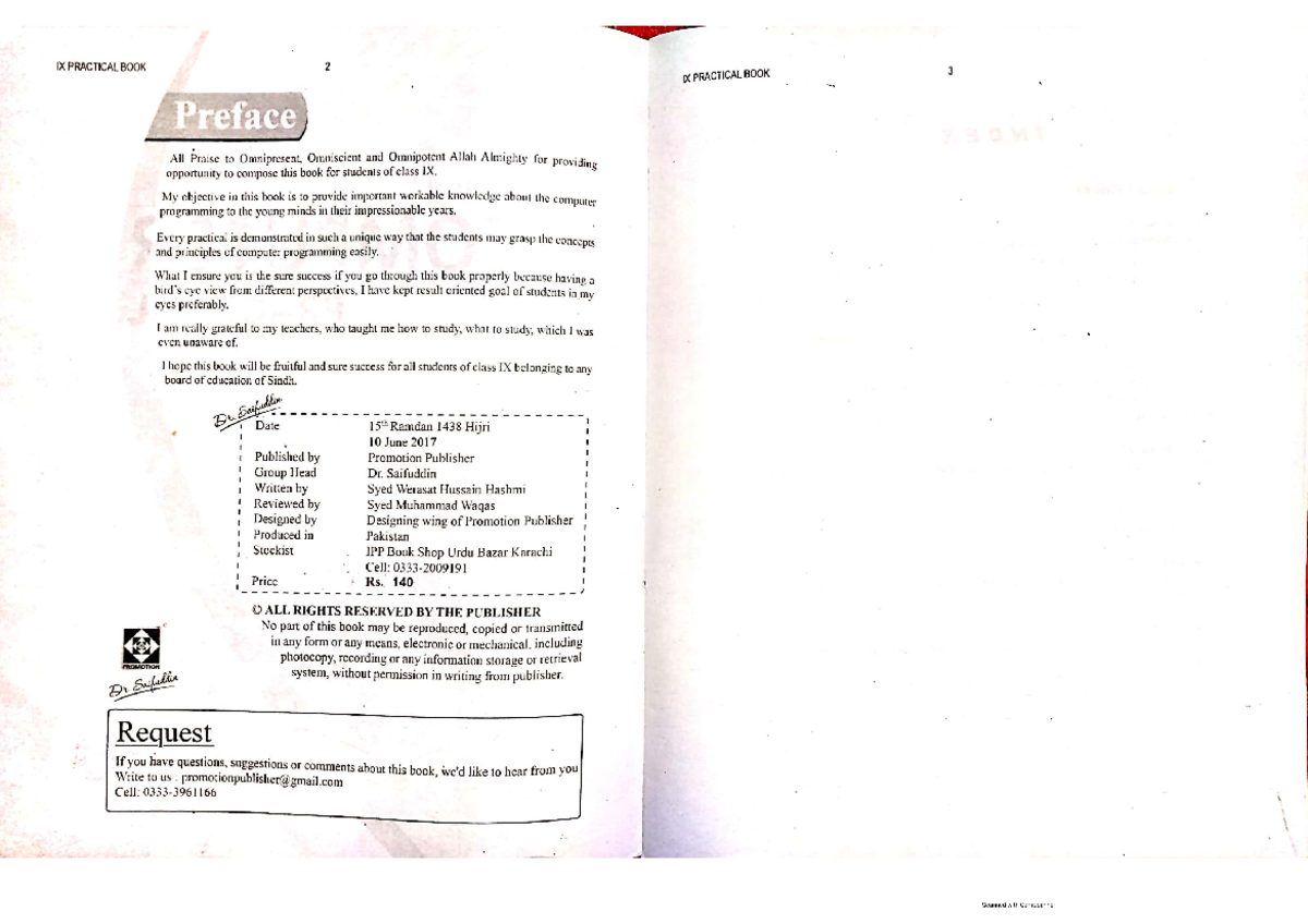 Computer practical book-cls9 - IX PRACTICAL BOOK 2 IX PRACTICAL BOOK 3 ...