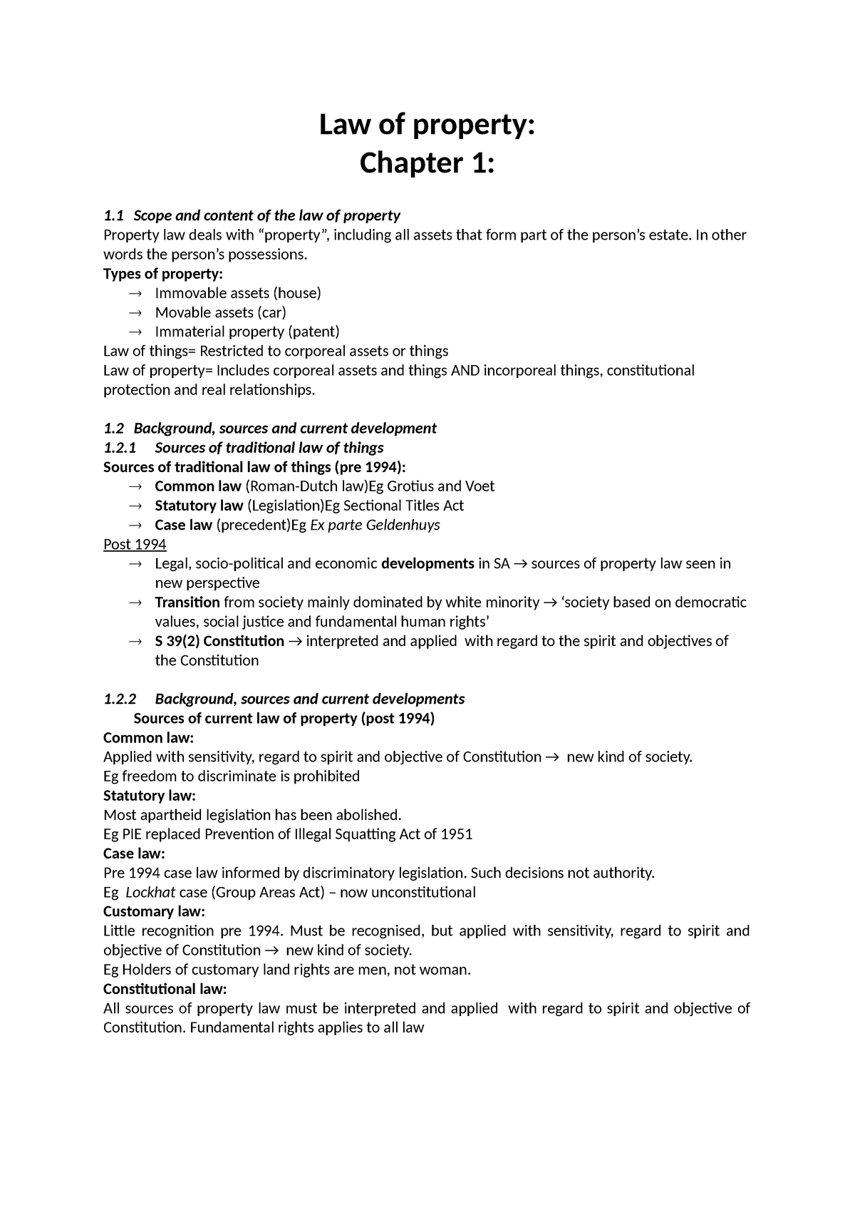 law of property act assignment