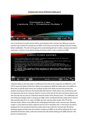 Lecture 4 - Corporate Veil - Company Law- Lecture 4 - CORPORATE VEIL As ...