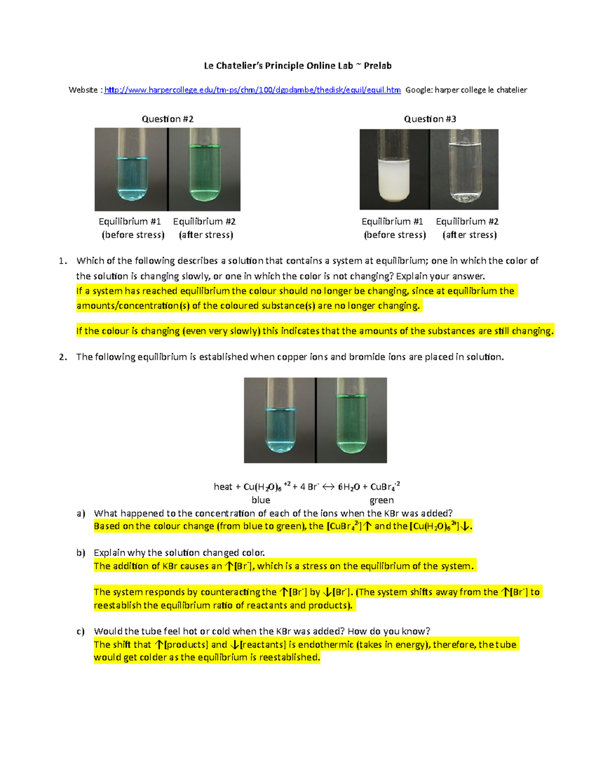 Lit Estar Usted - Le Chatelier’s Principle Online Lab ~ Prelab Website ...