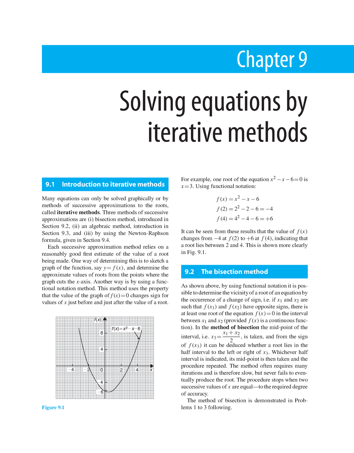 Solving Equations By Iterative Method - Chapter 9 Solving Equations By ...