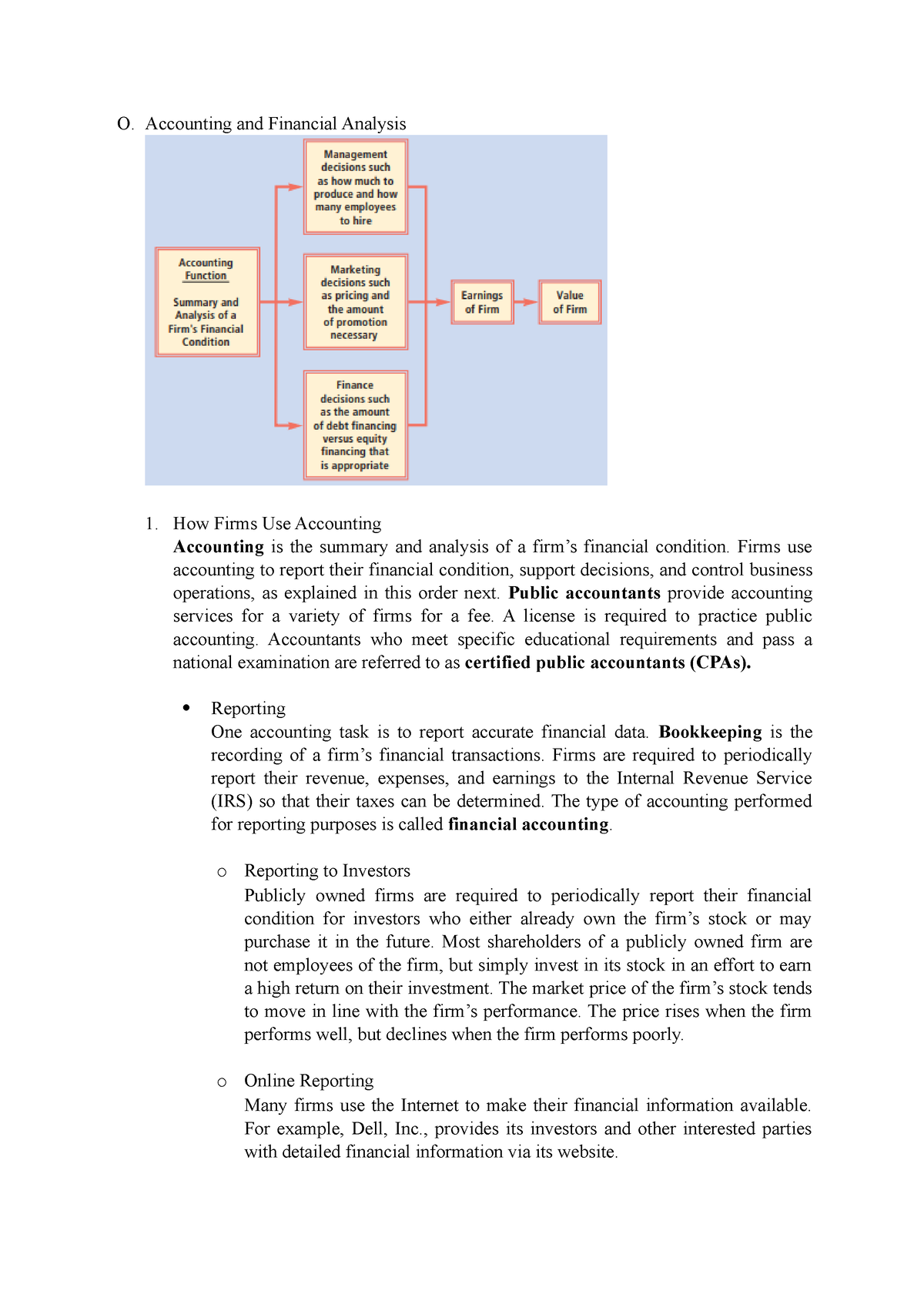 PART VI Chapter 15 Accounting And Financial Analysis - O. Accounting ...