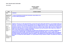 lab report biology matriculation experiment 1 sb015