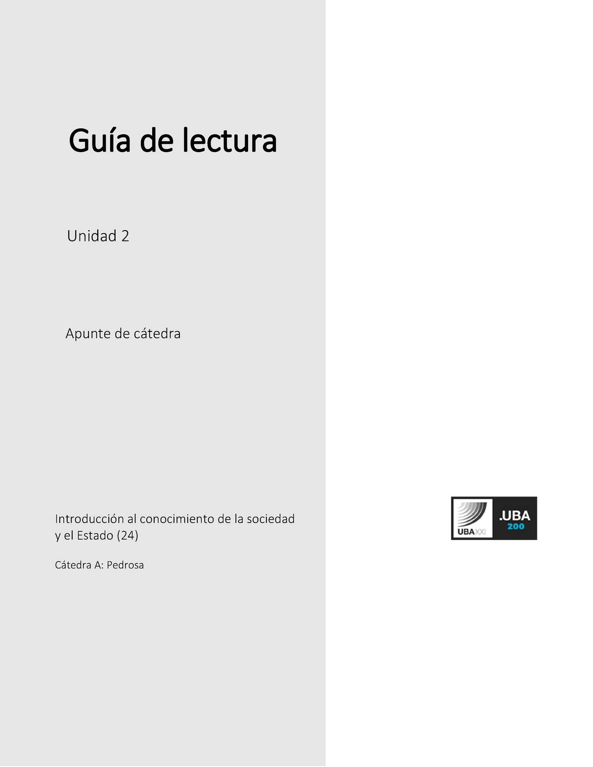 U2 Guía De Lectura Romero Guía De Lectura Unidad 2 Apunte De Cátedra Introducción Al 6434