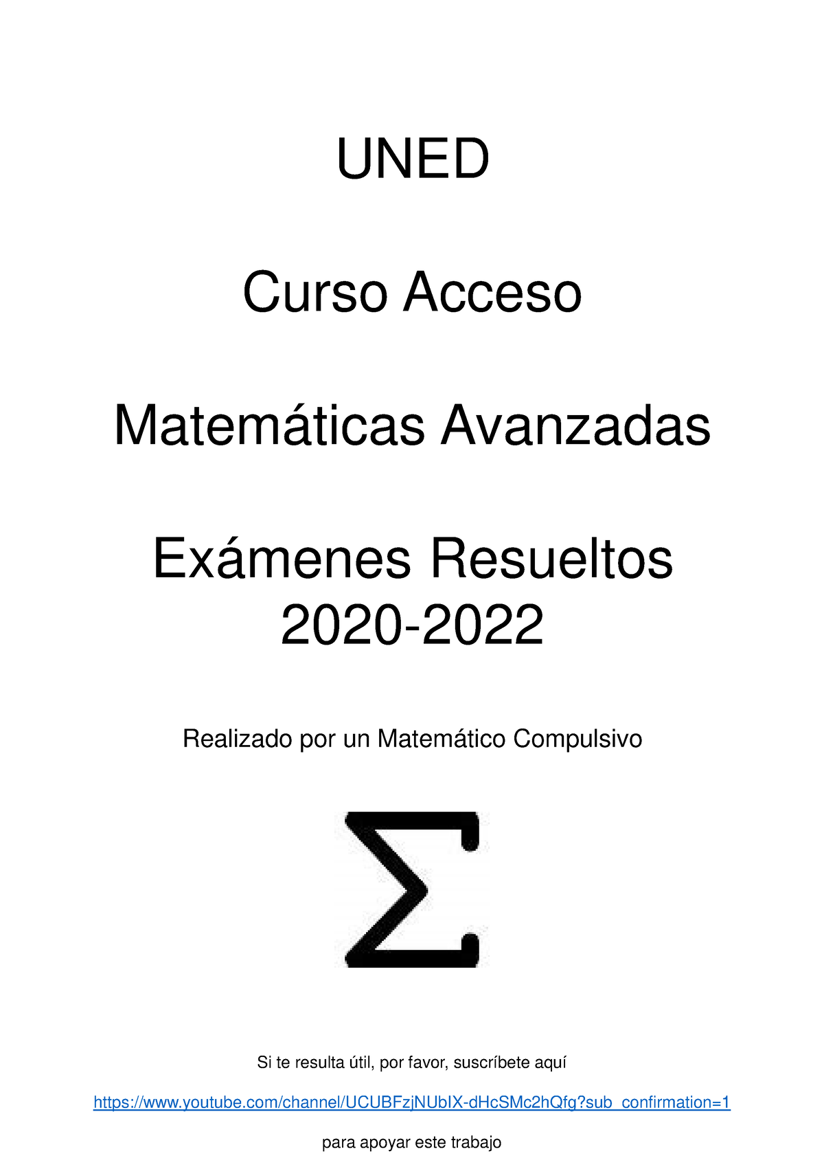 Examenes Resueltos Matematicas Avanzadas UNED - UNED Curso Acceso ...