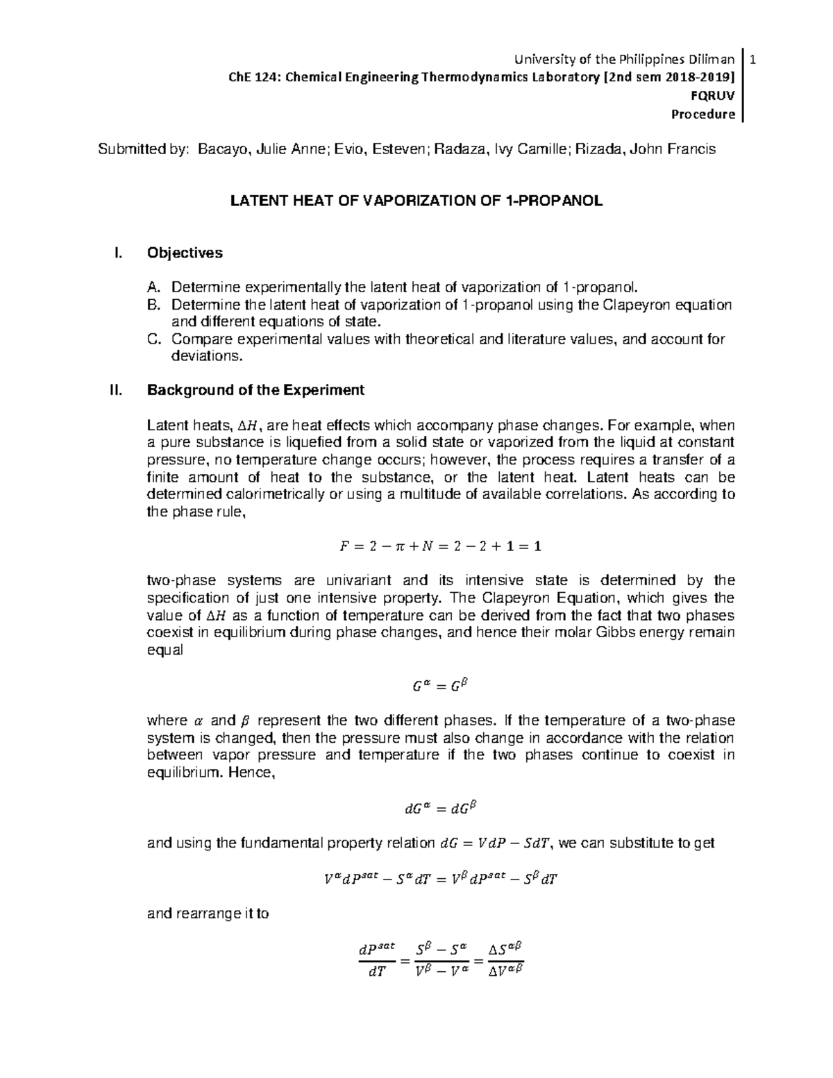 RY - none - ChE 124: Chemical Engineering Thermodynamics Laboratory ...