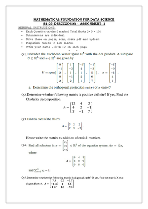 Problem Set 2 - maths assignment - IIITDM KANCHEEPURAM MA1000 Calculus ...
