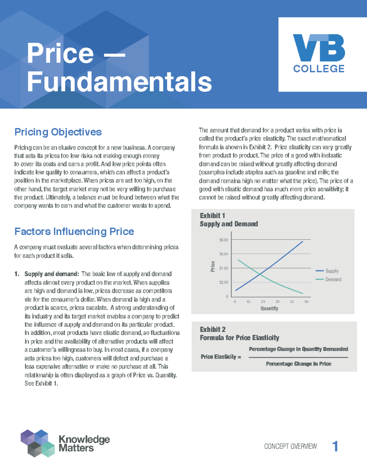 Collmktg Pricing Overview - COLLEGE CONCEPT OVERVIEW Price ...