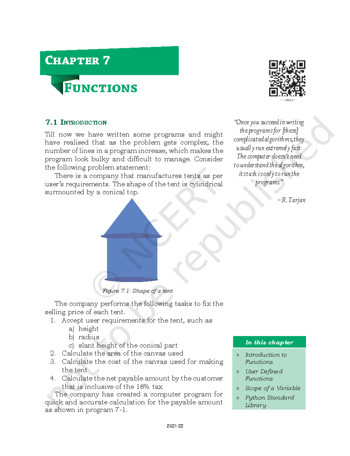 Computer science 7 - 7 IntroductIon Till now we have written some ...