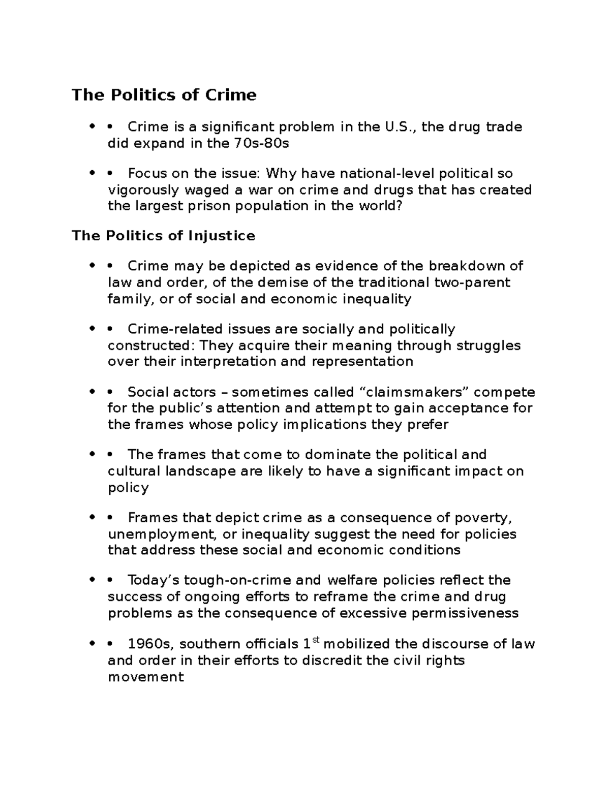 race and crime research paper topics