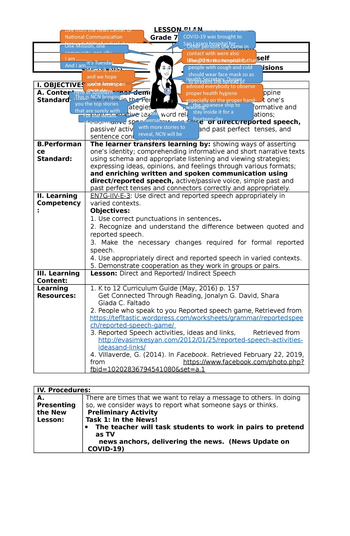 direct-and-indirect-speech-lesson-plan-grade-7-english-quarter