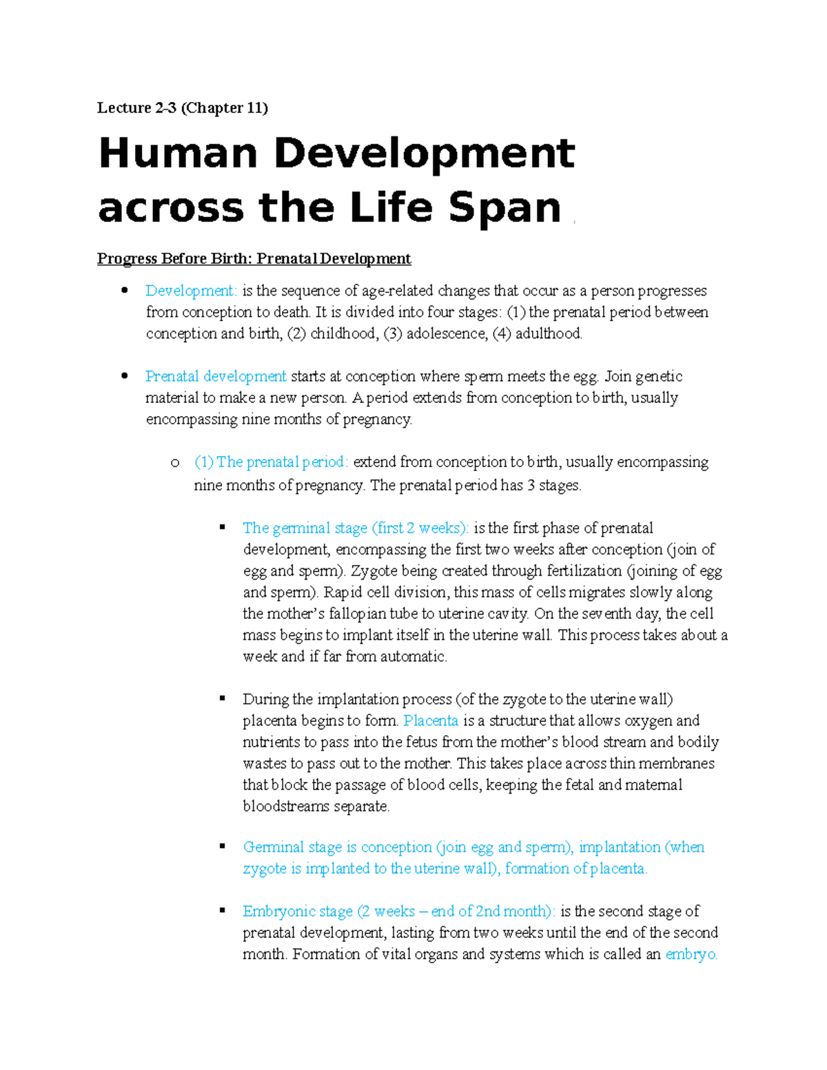 Chapter 11 - ch 11 psyc 1002 - Lecture 2-3 (Chapter 11) Human ...