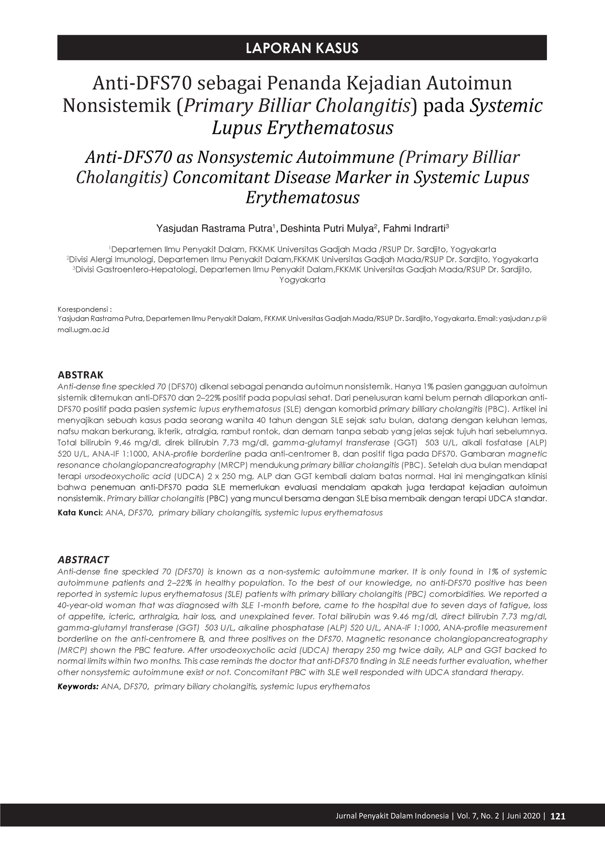 304 2055 1 PB - Analis Kesehatan - LAPORAN KASUS Jurnal Penyakit Dalam ...