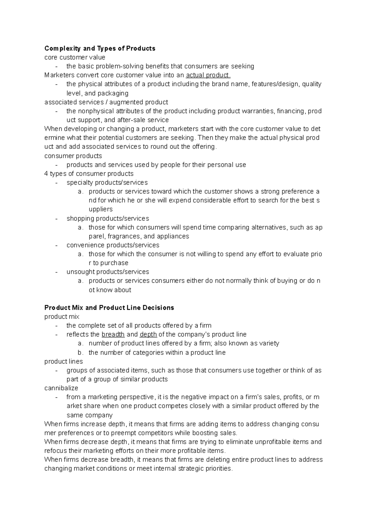 Ch 11. Product, Branding, and Packaging Decisions - Complexity and ...