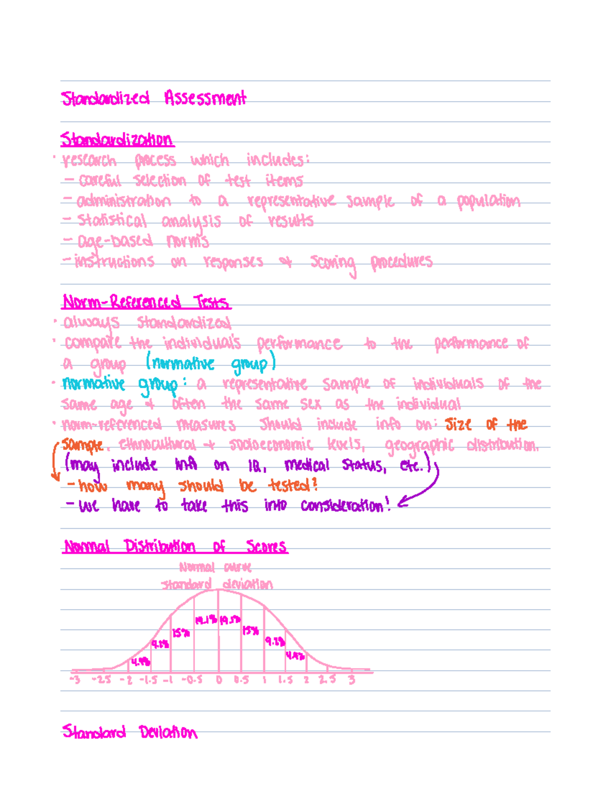 Statistics and Standardized Assessment - Standardized Assessment ...