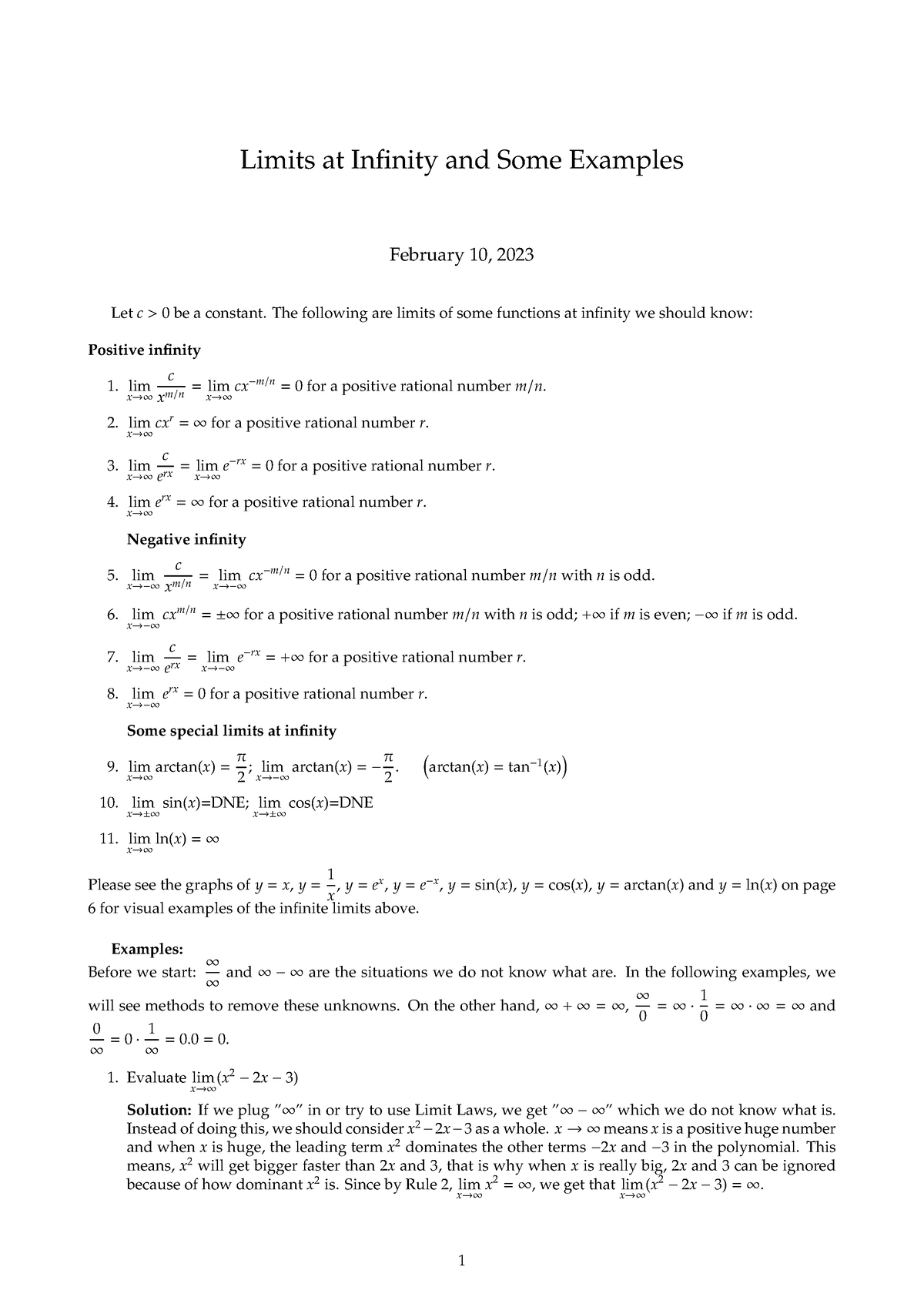 calculus-i-section-2-6-limits-at-infinity-limits-at-infinity-and-some