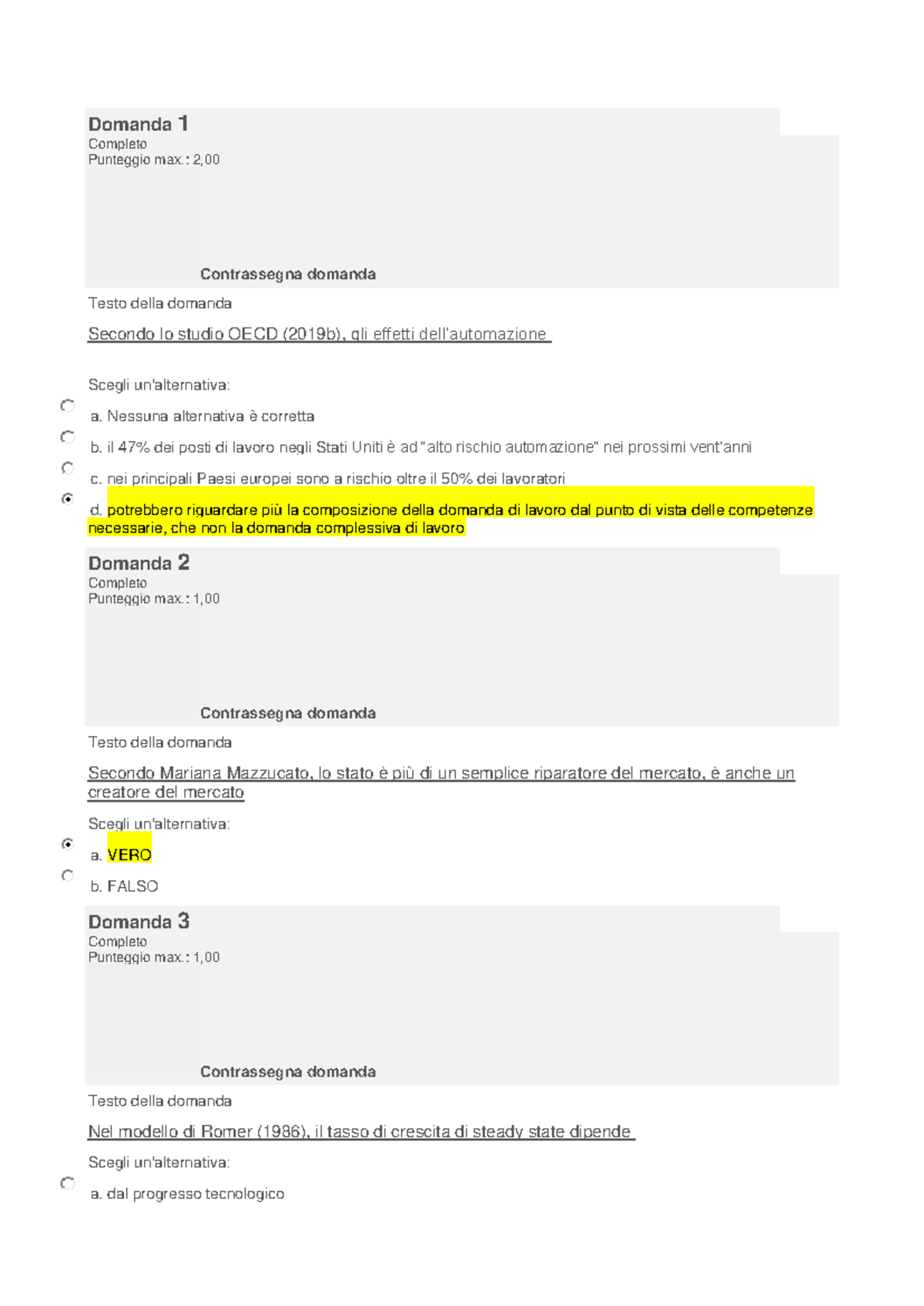 Giugno corretto ECO INNO pdf - Domanda 1 Completo Punteggio max.: 2 ...