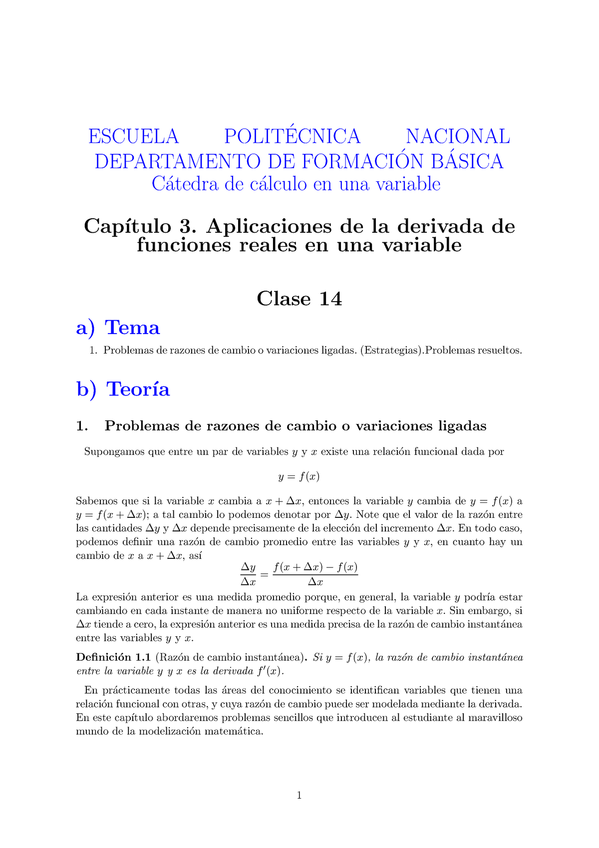 Calculo Catedra 2023A (22) - ESCUELA POLIT ́ECNICA NACIONAL ...