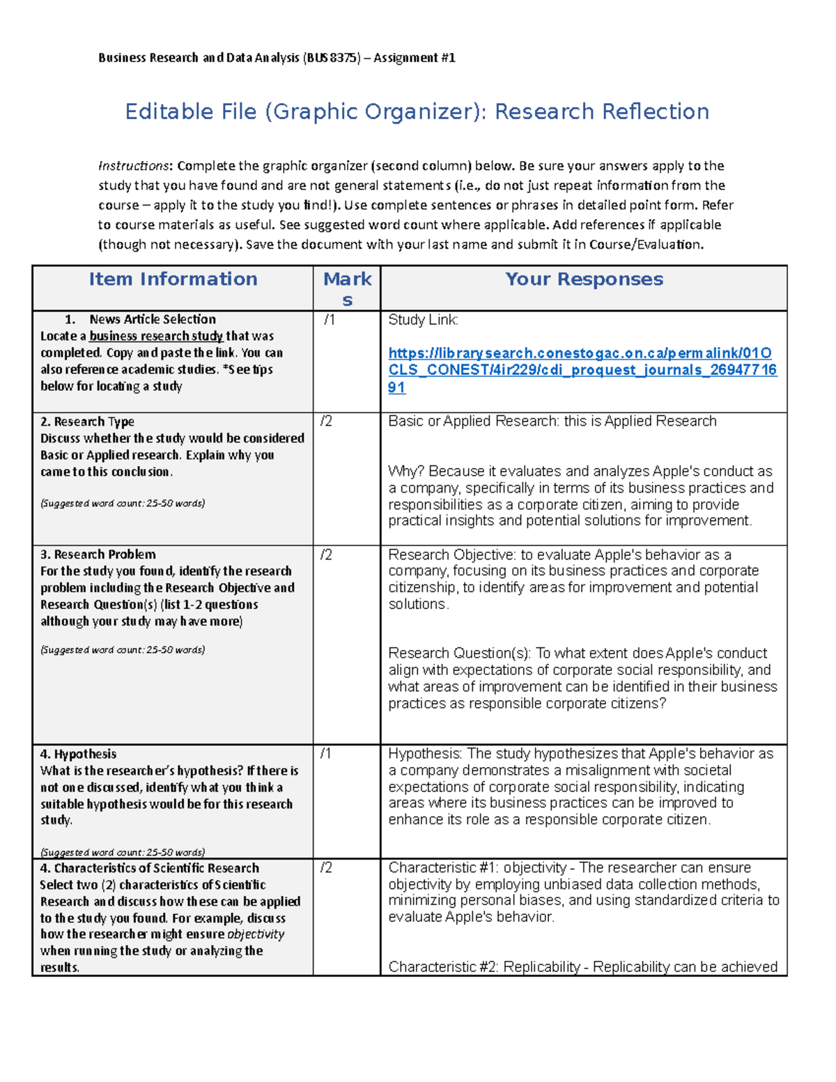 reflection essay graphic organizer