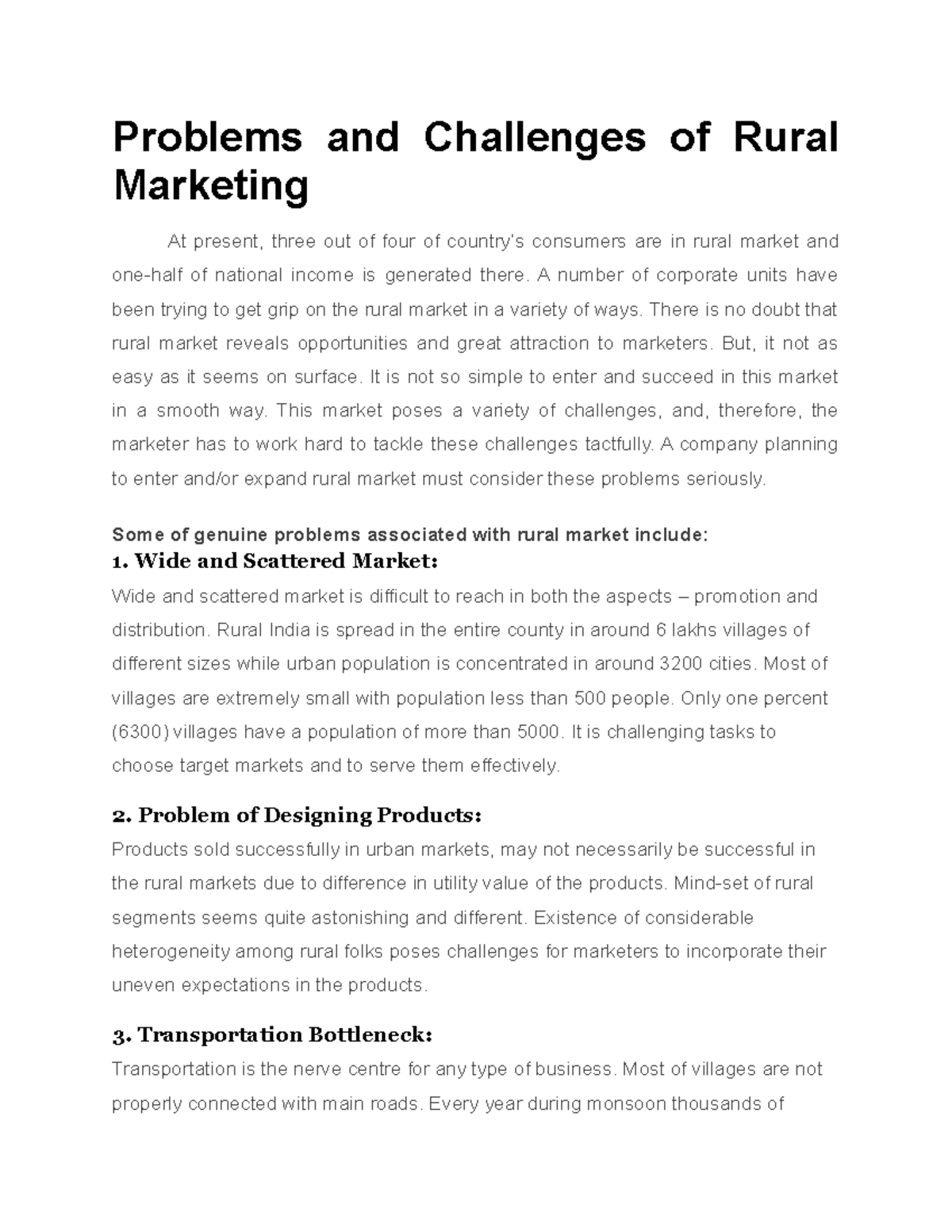 problems-and-challenges-of-rural-marketing-a-number-of-corporate