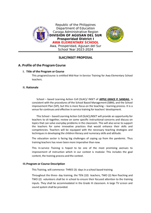 Instructional Supervisory Report - Department of Education Region VIII ...