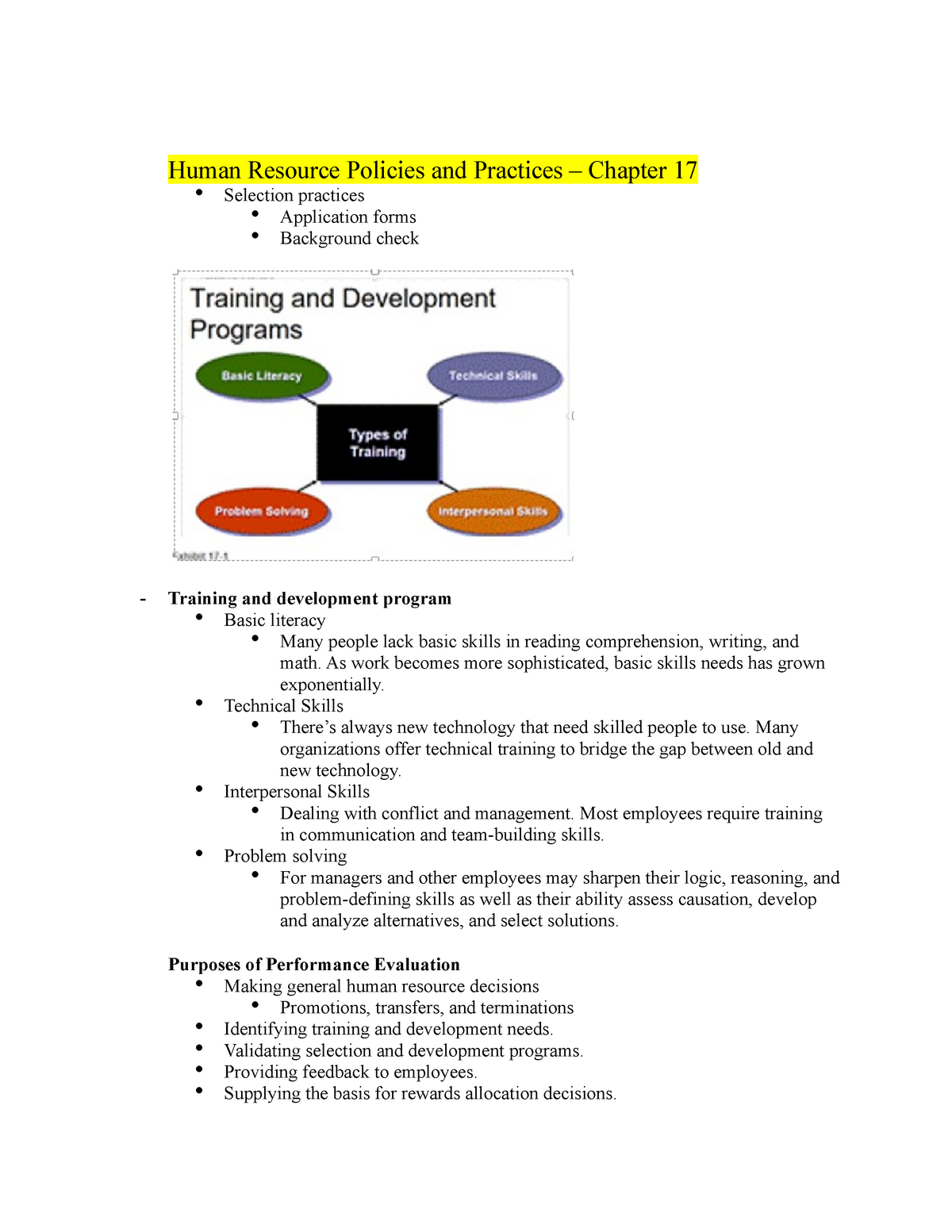 BA350 Final Exam Study Guide Randal SDSU Human Resource Policies and