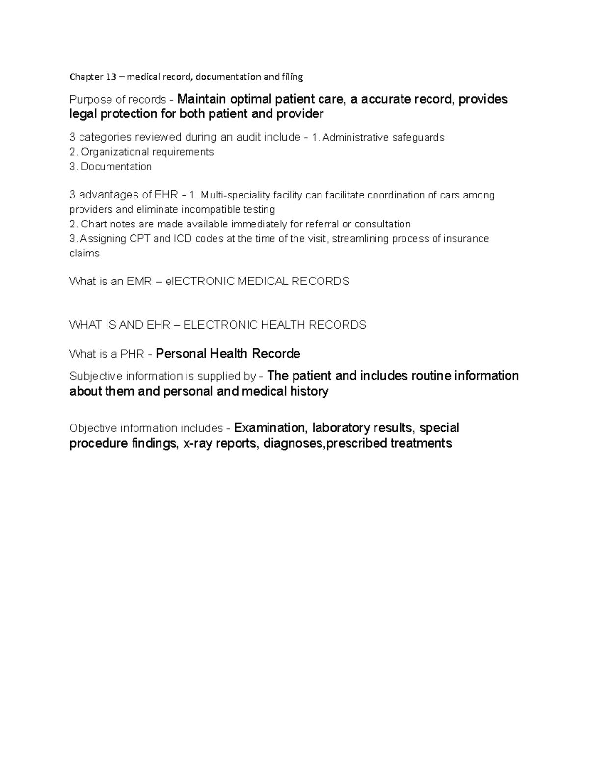 chapter-13-notes-chapter-13-medical-record-documentation-and