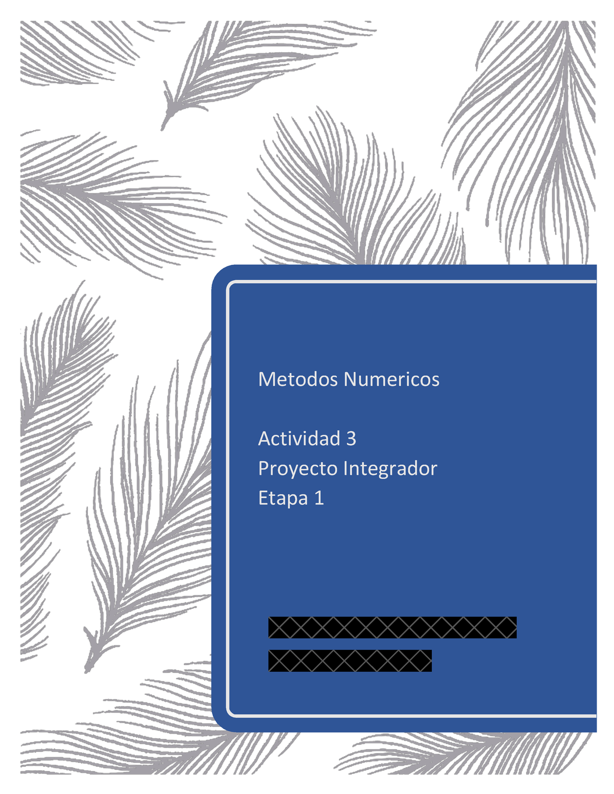 Actividad Proyecto Integrador Metodos Numericos Actividad