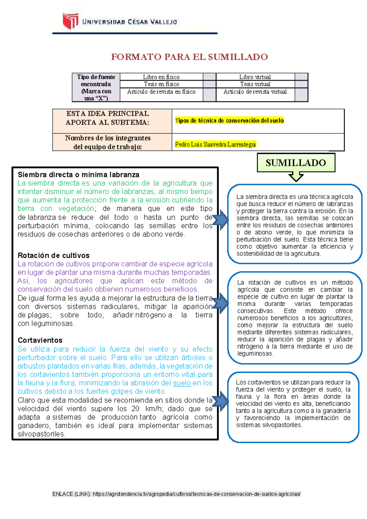 PDFS03 Formato PARA Sumillado - ENLACE (LINK): - Studocu