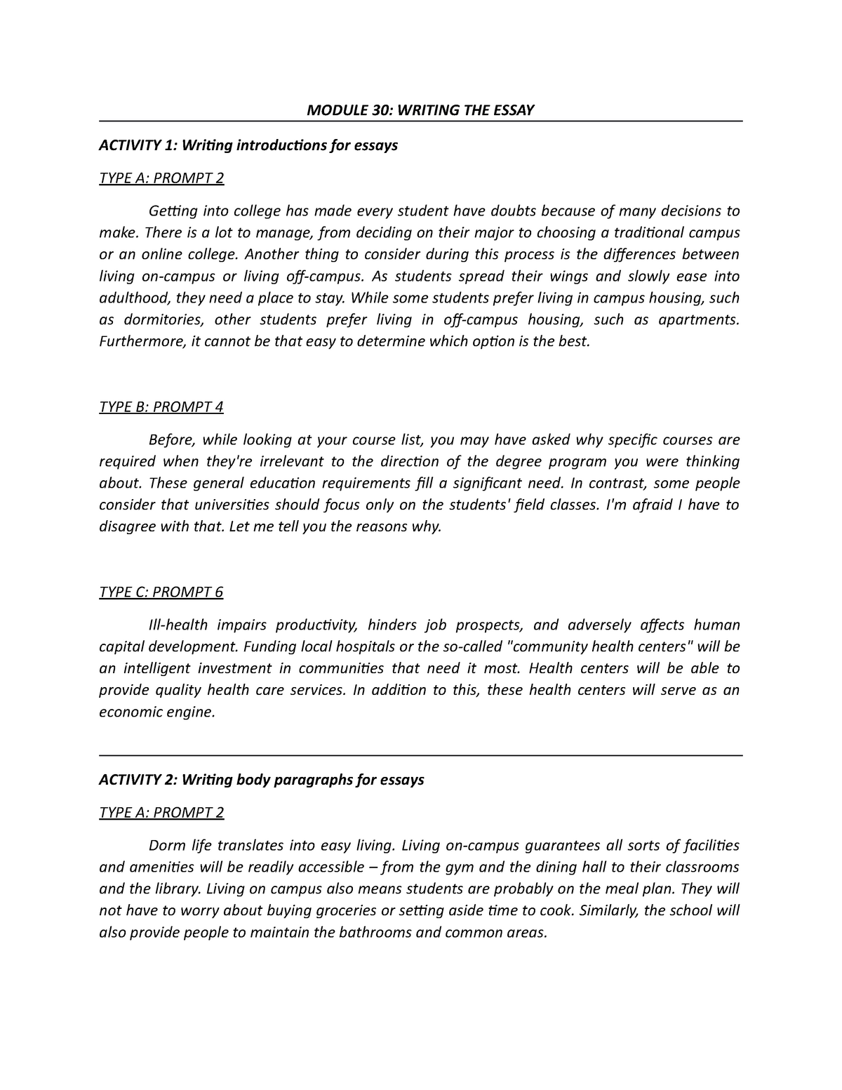 communication studies module 2 essay sample