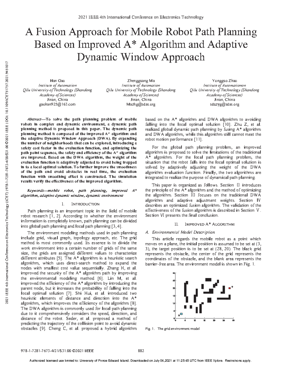 Robot navigation stack - A Fusion Approach for Mobile Robot Path ...